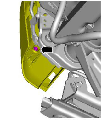 Front row seat control switchpack (G1780397) removal and installation