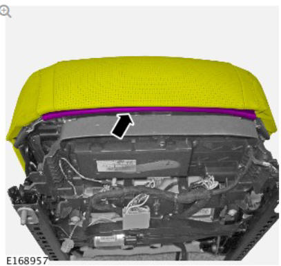 Front seat tilt motor (G1780404) removal and installation