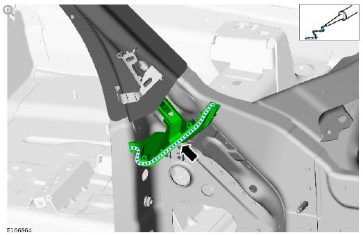Side panel sheet metal repairs 'A' pillar reinforcement (G1770903) - Installation
