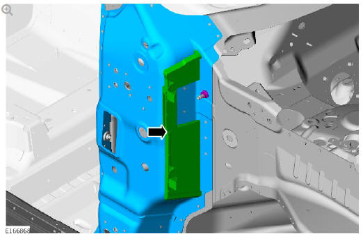 Side panel sheet metal repairs 'A' pillar reinforcement (G1770903) - Installation
