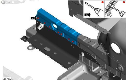 Rear end sheet metal repairs rear side member section (G1770933) - Removal