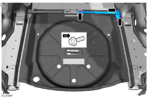 Rear end sheet metal repairs inner quarter panel assembly (G1770950) - Removal 