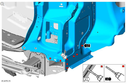 Rear end sheet metal repairs inner quarter panel assembly (G1770950) - Installation