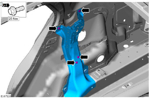 Rear end sheet metal repairs inner quarter panel assembly (G1770950) - Installation