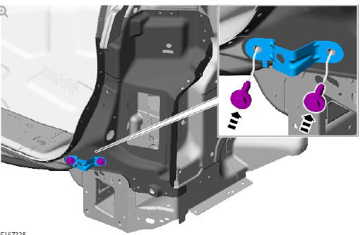 Rear end sheet metal repairs inner quarter panel assembly (G1770950) - Installation