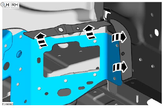 Rear end sheet metal repairs back panel outer (G1770946) - Removal