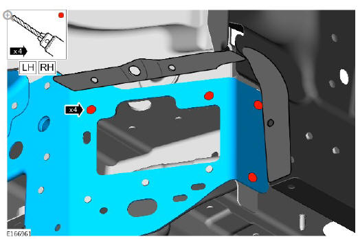 Rear end sheet metal repairs back panel outer (G1770946) - Removal