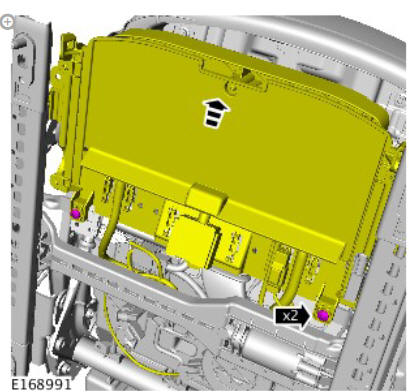 Front seat tilt motor (G1780404) removal and installation
