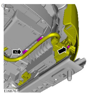 Front seat tilt motor (G1780404) removal and installation