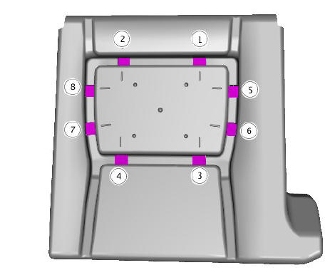 Third row seat cushion cover (G1808262) removal and installation