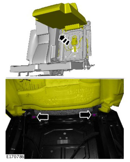 Third row seat head restraint (G1808277) removal and installation