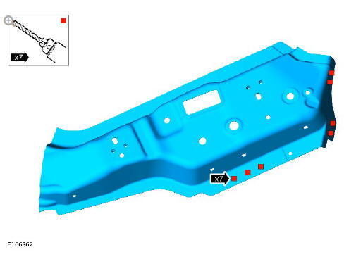 Side panel sheet metal repairs 'A' pillar reinforcement (G1770903) - Installation