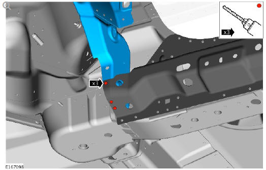 Rear end sheet metal repairs rear wheelhouse outer (G1770944) - Removal