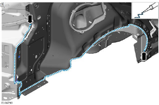Rear end sheet metal repairs quarter panel (G1770932) - Installation