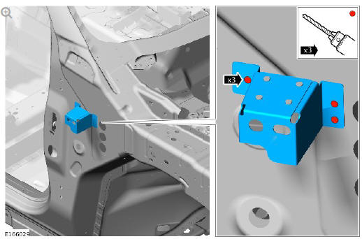 Front end sheet metal repairs front fender mounting panel (G1770874) removal and installation