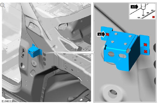 Front end sheet metal repairs front fender mounting panel (G1770874) removal and installation