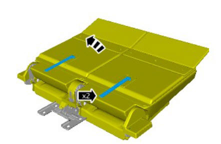 Third row seat cushion cover (G1808262) removal and installation