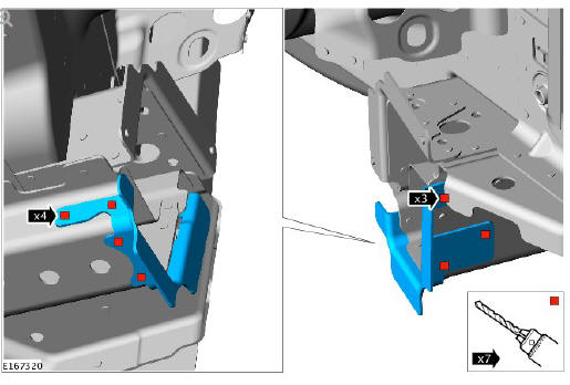 Rear end sheet metal repairs rear bumper mounting lower (G1780739) removal and installation