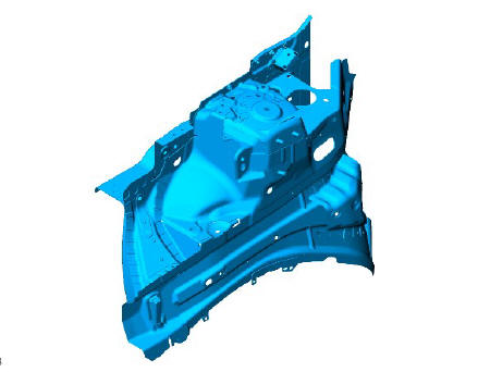 Front end sheet metal repairs front side member and suspension top mount assembly (G1770869) - Removal