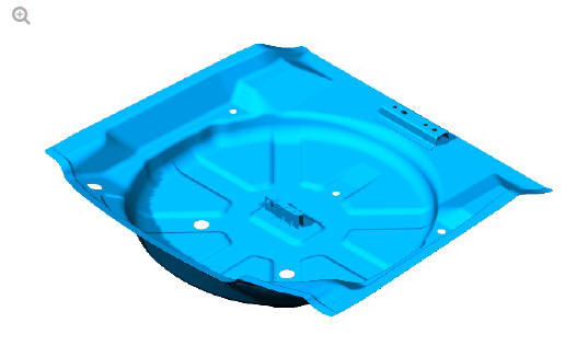 Rear end sheet metal repairs spare wheel well - vehicles without- 7 seats (G1770929) - Removal