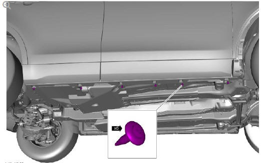 Exterior trim and ornamentation rocker panel moulding (G1785265) removal and installation