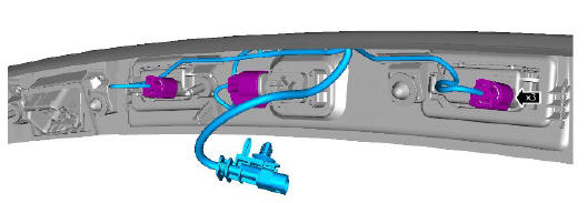Exterior trim and ornamentation tailgate moulding (G1785266) removal and installation