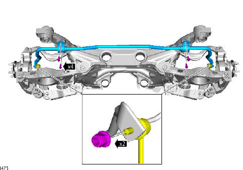 Uni-body, subframe and mounting system rear subframe - FWD (G1799046) - Installation