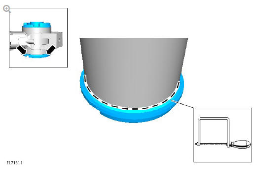 Uni-body, subframe and mounting system rear subframe bushing (g1779466) removal and installation