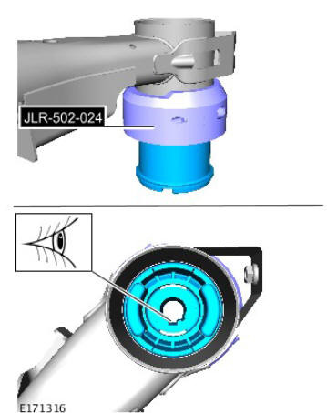 Uni-body, subframe and mounting system rear subframe bushing (g1779466) removal and installation