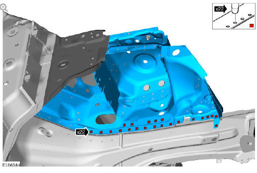 Front end sheet metal repairs suspension top mount (G1770868) - Installation