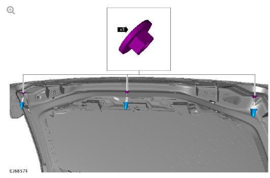 Exterior trim and ornamentation rear spoiler (G1791772) - Removal