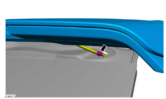 Exterior trim and ornamentation rear spoiler (G1791772) - Removal