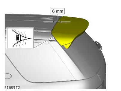Exterior trim and ornamentation rear spoiler (G1791772) - Installation