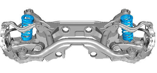 Uni-body, subframe and mounting system rear subframe - FWD (G1799046) - Removal