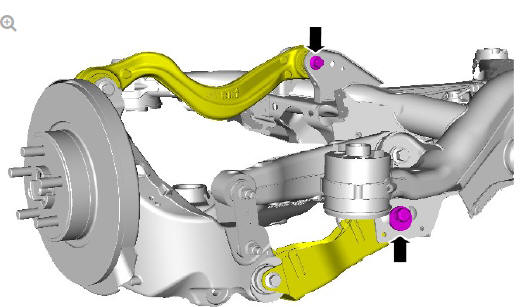 Uni-body, subframe and mounting system rear subframe - FWD (G1799046) - Removal