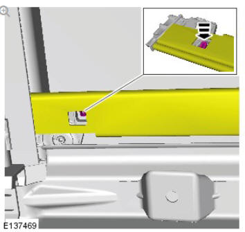 Glass roof panel blind (G1805063) - Removal