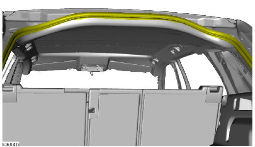 Glass roof panel blind motor (G1805064) removal and installation