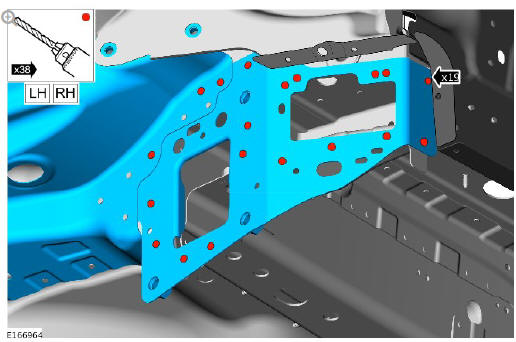 Rear end sheet metal repairs back panel outer (G1770946) - Installation