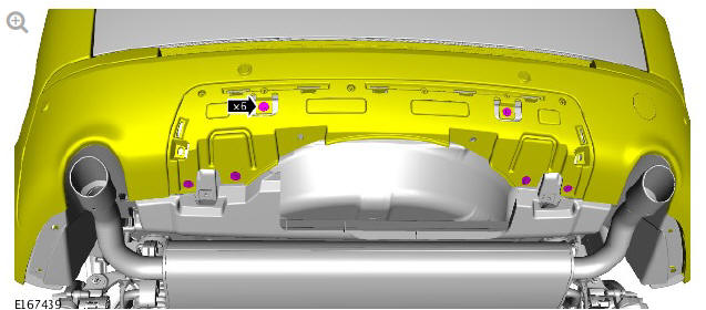 Rear bumper cover (G1780371) removal and installation
