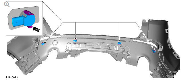 Rear bumper cover (G1780371) removal and installation
