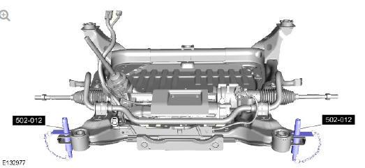 Uni-body, subframe and mounting system front subframe (G2028440) - Installation