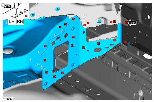 Rear end sheet metal repairs back panel outer (G1770946) - Installation