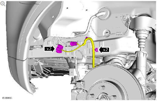Uni-body, subframe and mounting system rear subframe - FWD (G1799046) - Removal