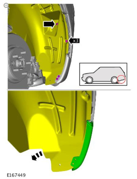 Rear bumper cover (G1780371) removal and installation