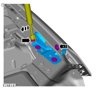 Front end body panels hood latch panel (G1780781) removal and installation