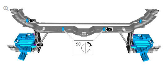 Front end body panels hood latch panel (G1780781) removal and installation