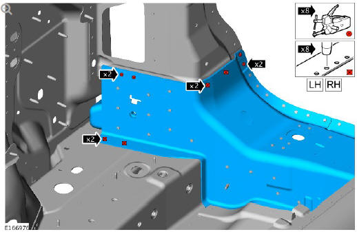 Rear end sheet metal repairs back panel inner (G1770945) - Installation
