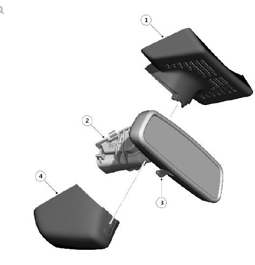 Manual Dimming Rear View Mirror