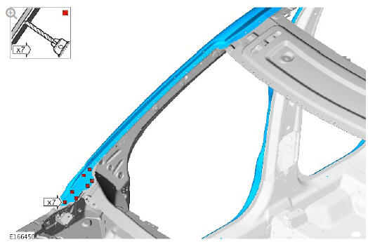 Side panel sheet metal repairs side panel (G1770901) - Installation