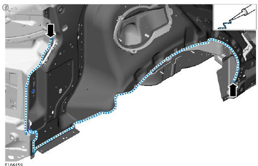 Side panel sheet metal repairs side panel (G1770901) - Installation